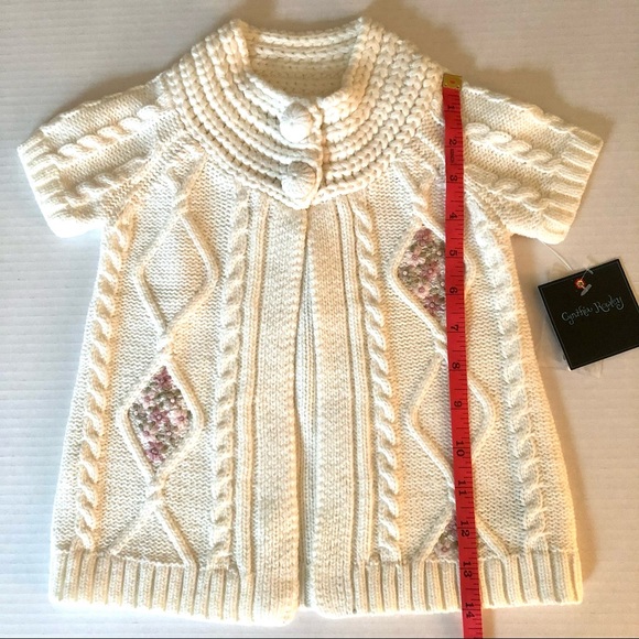 ✨HP✨NWT Cynthia Rowley girl’s sweater, 18 months, white, adorable! - Picture 12 of 12